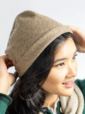 Knitted Beanie Hat - Natural Yak Yarn