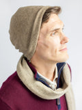 Knitted Beanie Hat - Natural Yak Yarn