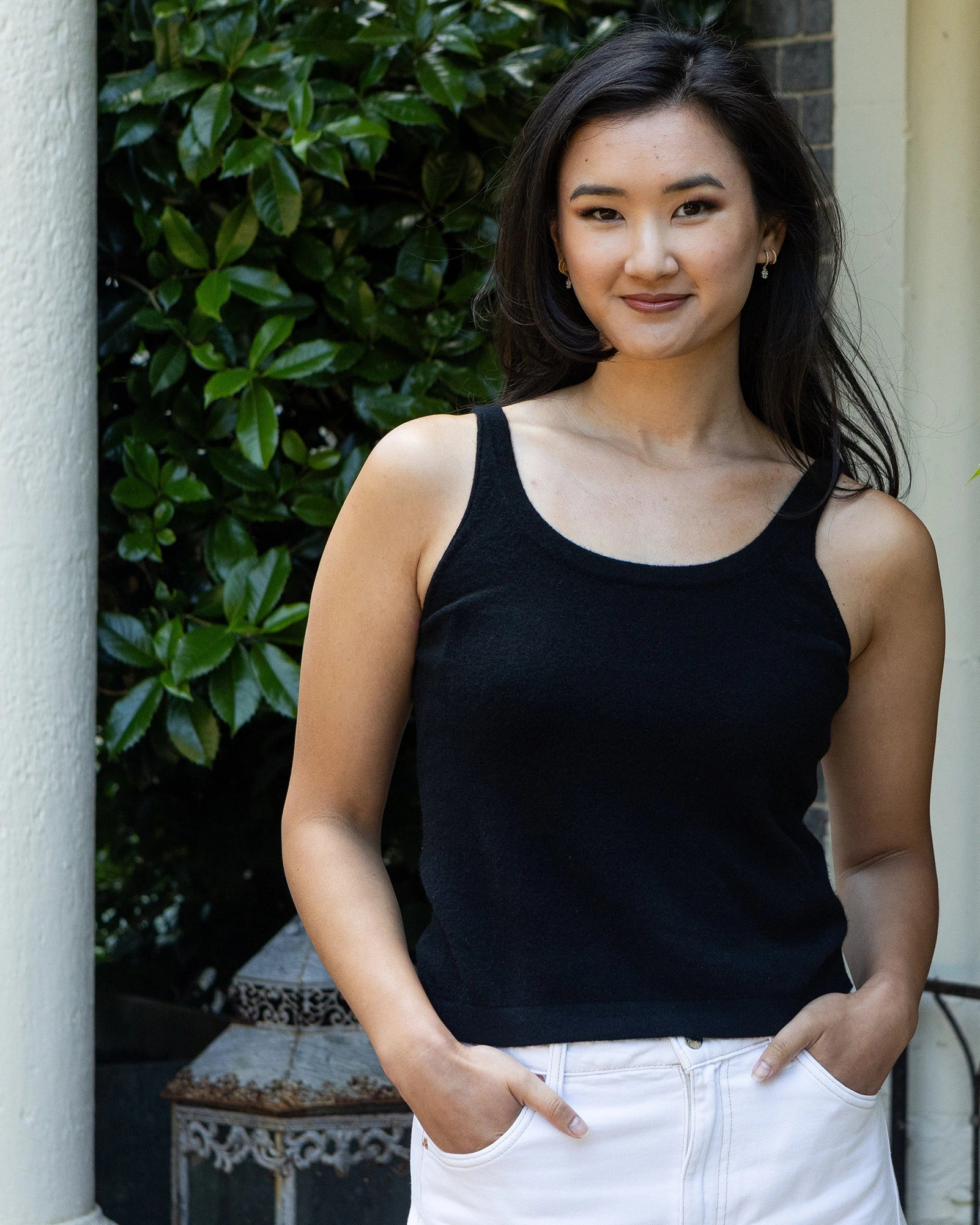 Cashmere Vest - Black