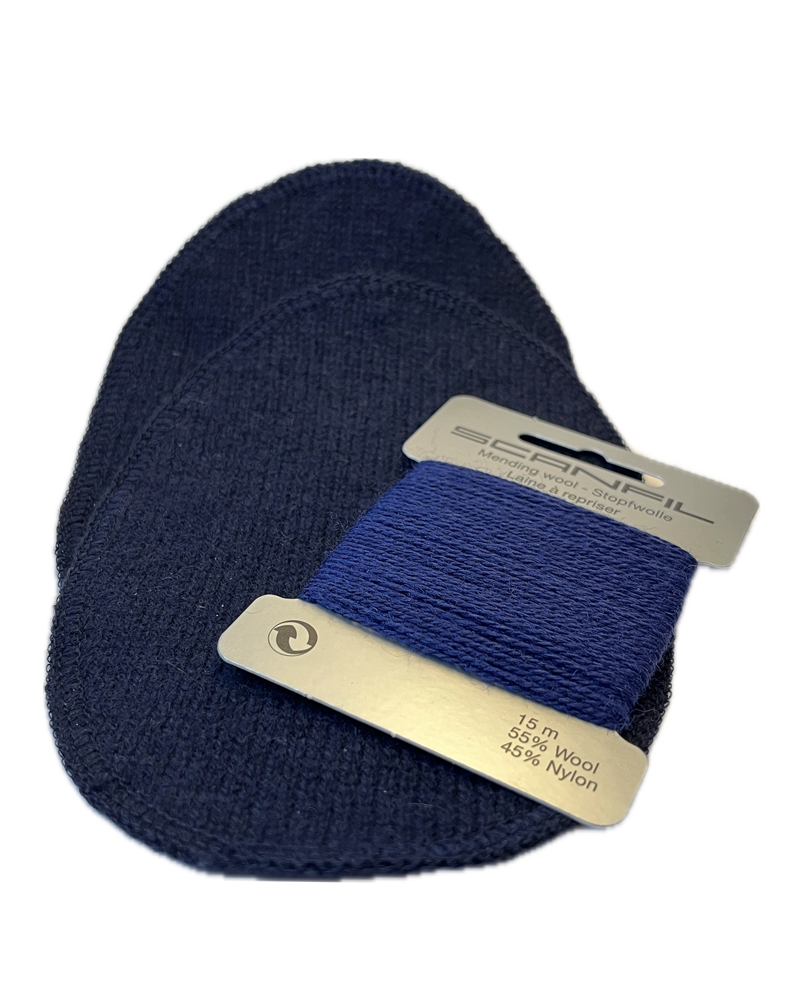 Knitted wool repair elbow patch for sweaters