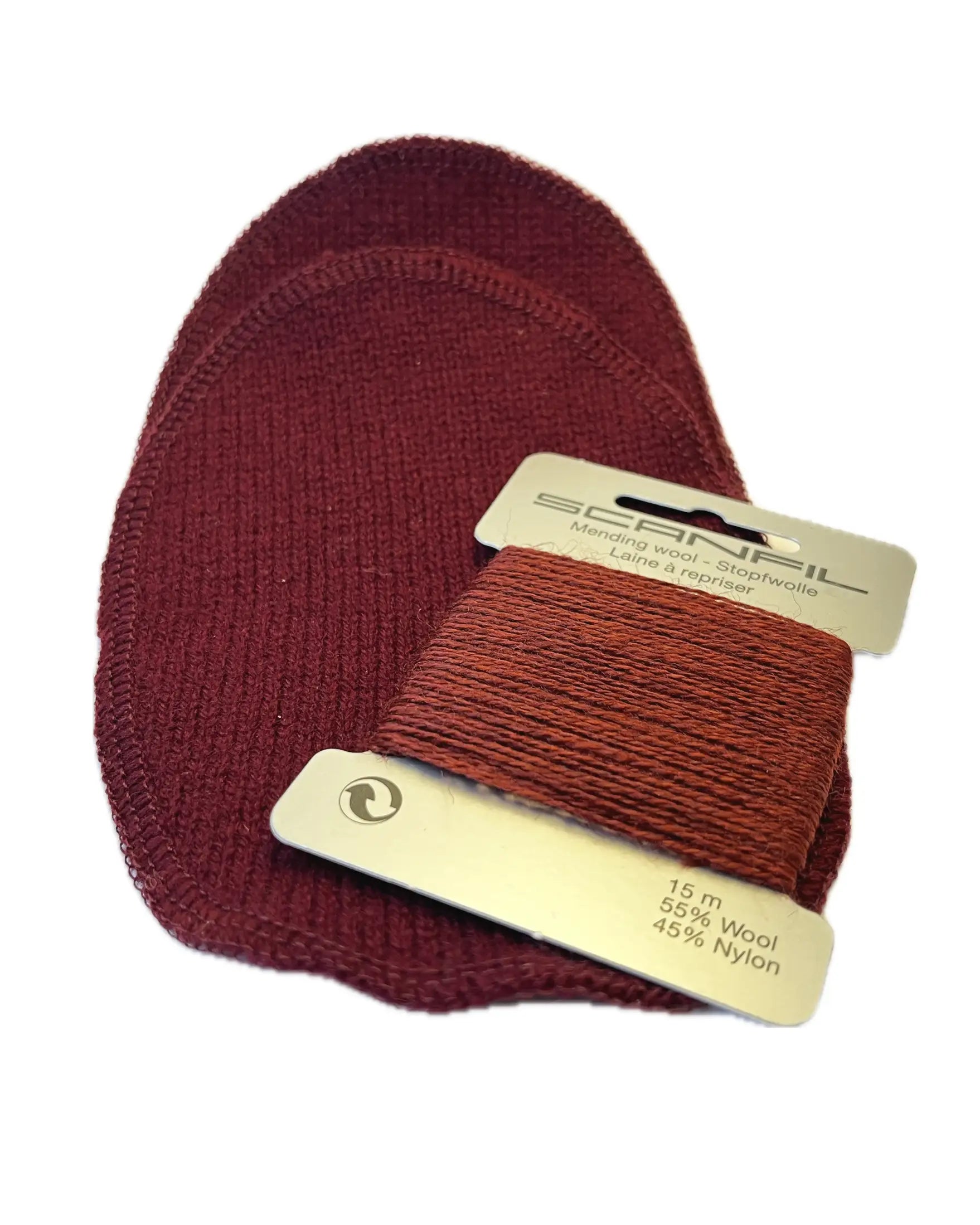 Burgundy wine elbow patch repair kit
