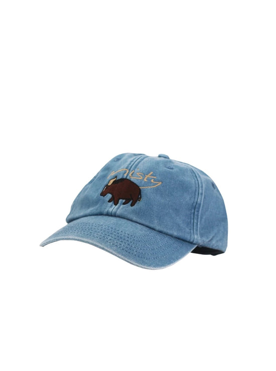 cap in vintage blue featuring yak by misty cashmere