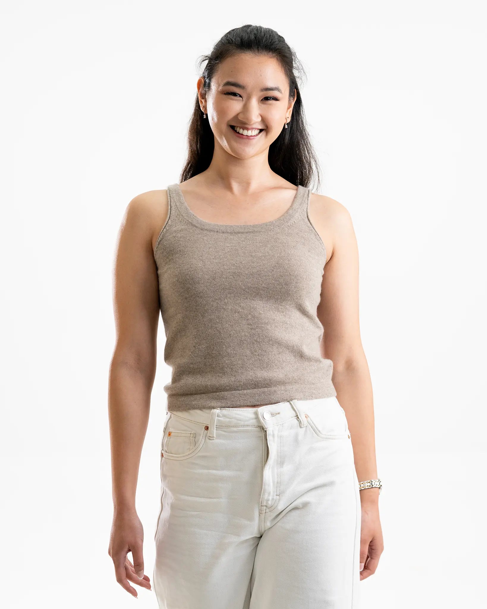 Cashmere Vest - Beige