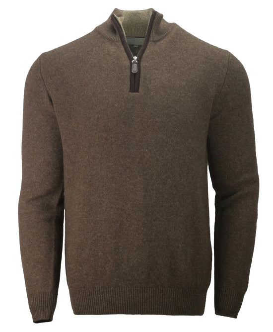 Jumper sweater for men in natural sustainable yak yarn by Misty Cashmere