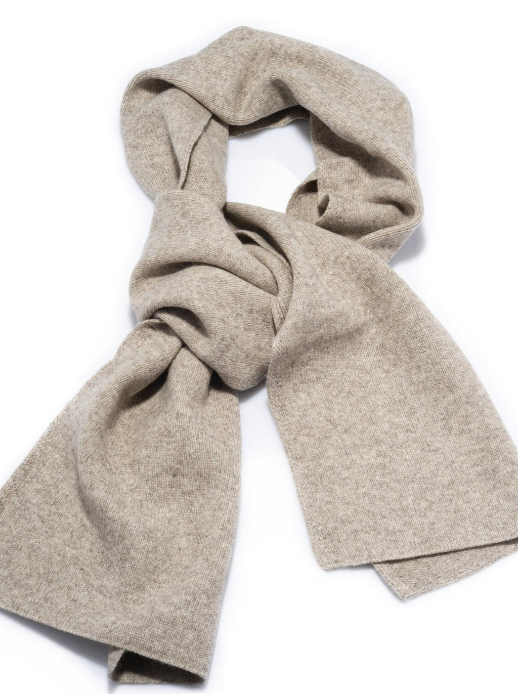 Knitted Scarf - Natural Yak Yarn