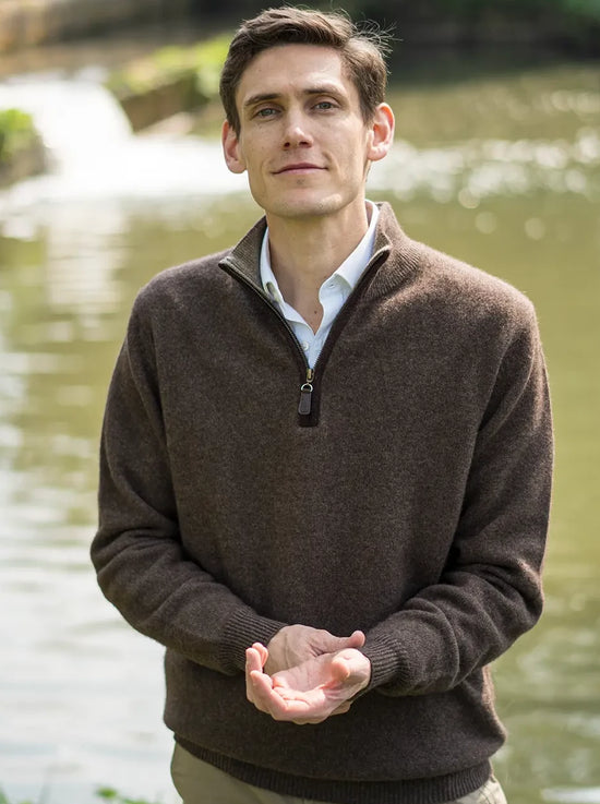 Mens zip neck discount jumper